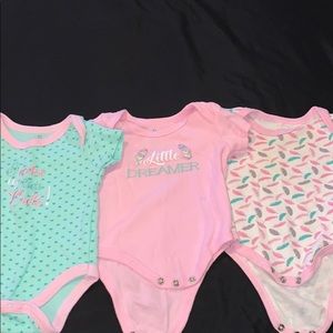 3 - 6 months onesies for a baby girl